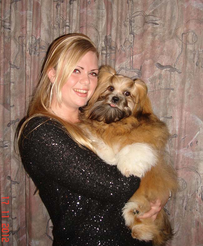 Lhasa Apso Jangbu with Manon